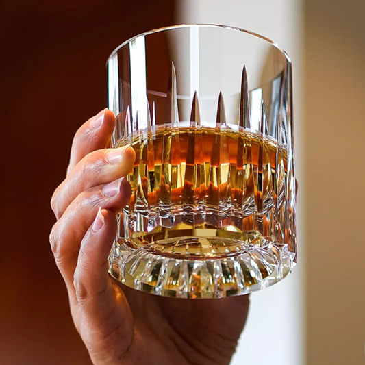 A handcrafted Glacier Edo Crystal Whisky Glass made from premium crystal, featuring a classic glacier-inspired design for timeless elegance and a refined whisky-drinking experience.