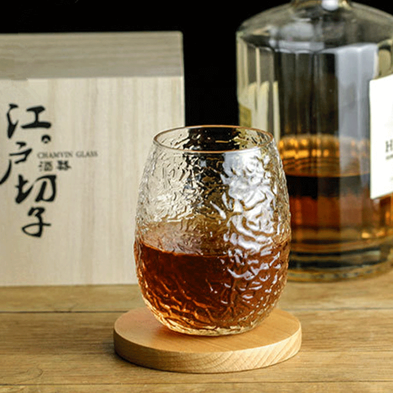 Cocoon Style Japanese Whisky Glass - Handcrafted Elegance