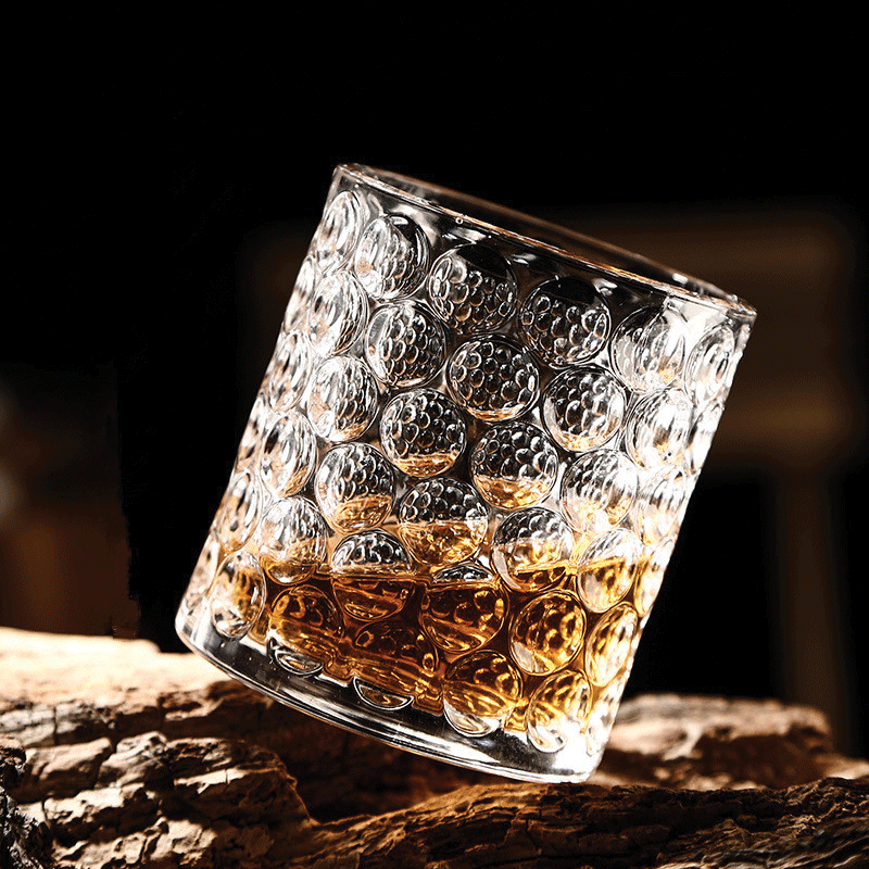 Close up of 3D Pearl Japanese Whisky Glass