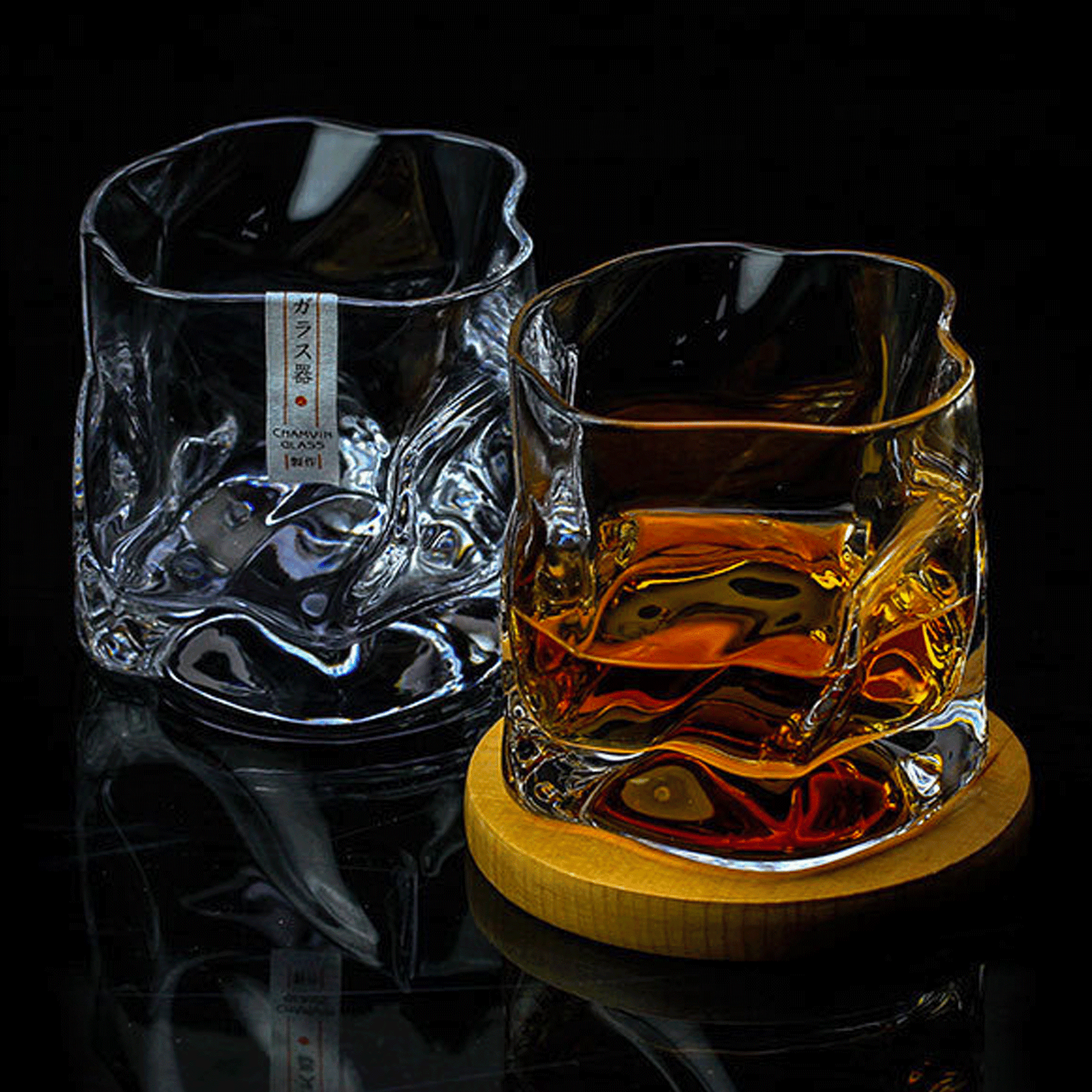 Wave Style Japanese Whisky Glass - Inspired by the Majesty of the Ocean